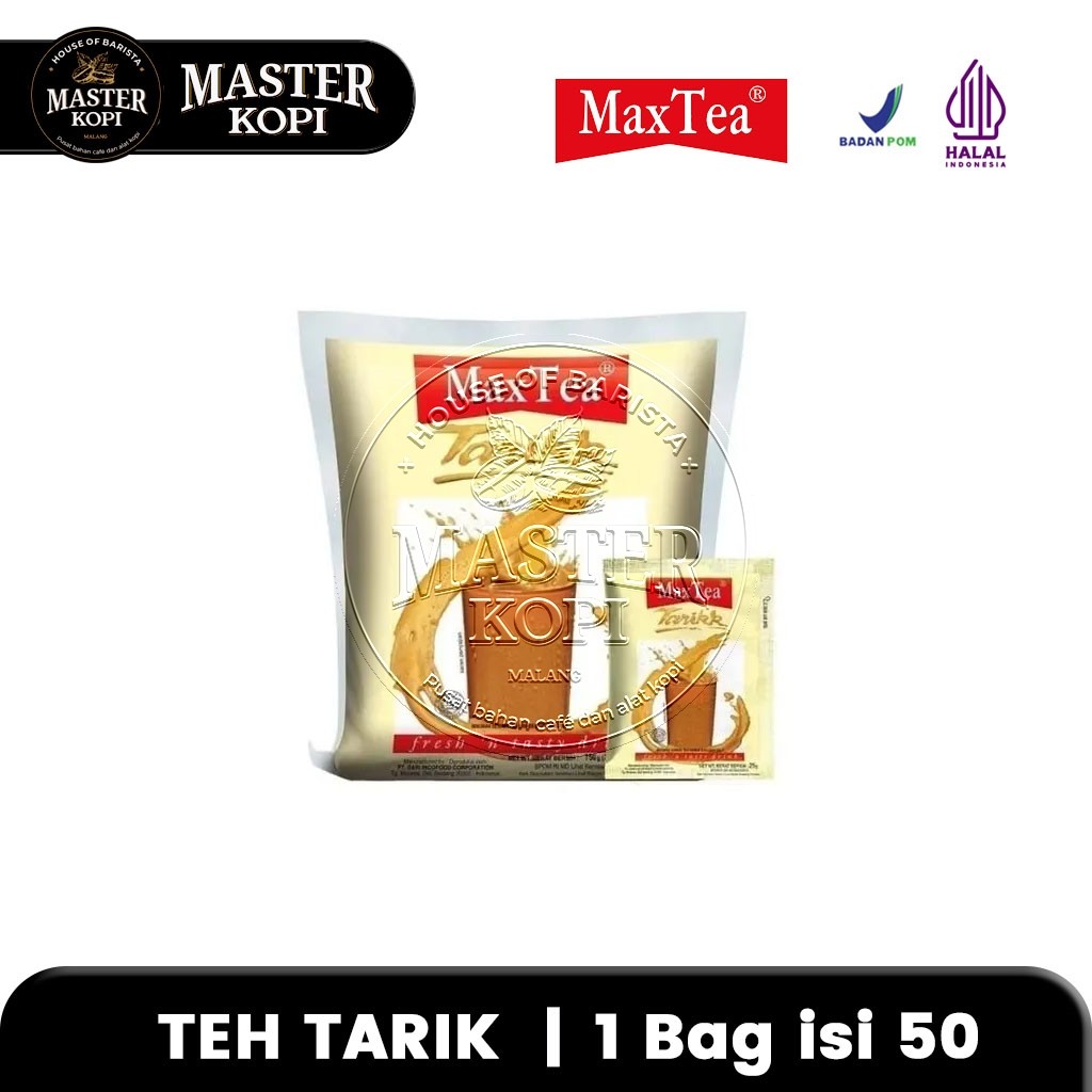 

MaxTea Teh Tarik 1Bag isi 50 Sachet x 25 gr