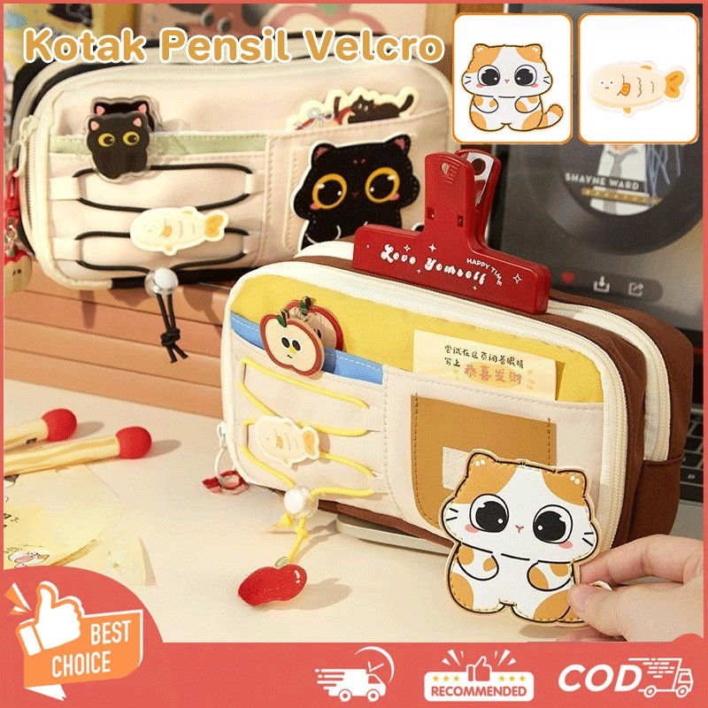 

Tas Pensil Dengan Kait Ajaib Tempat Alat Tulis Tas Pensil Kreatif Bergaya Ins PenaTempat Pencil Tas Pensil Kapasitas Besar