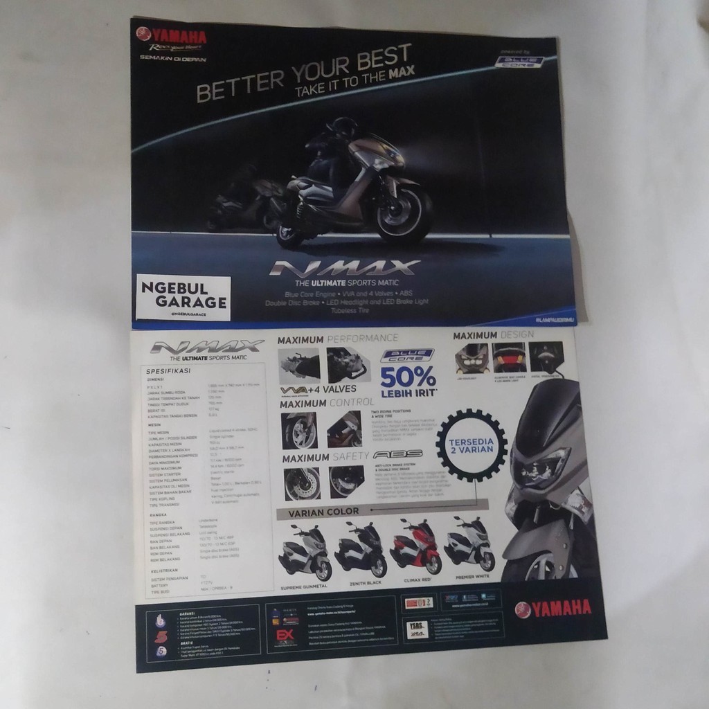 Brosur Nmax YAMAHA THE ULTIMATE SPORTS MATIC