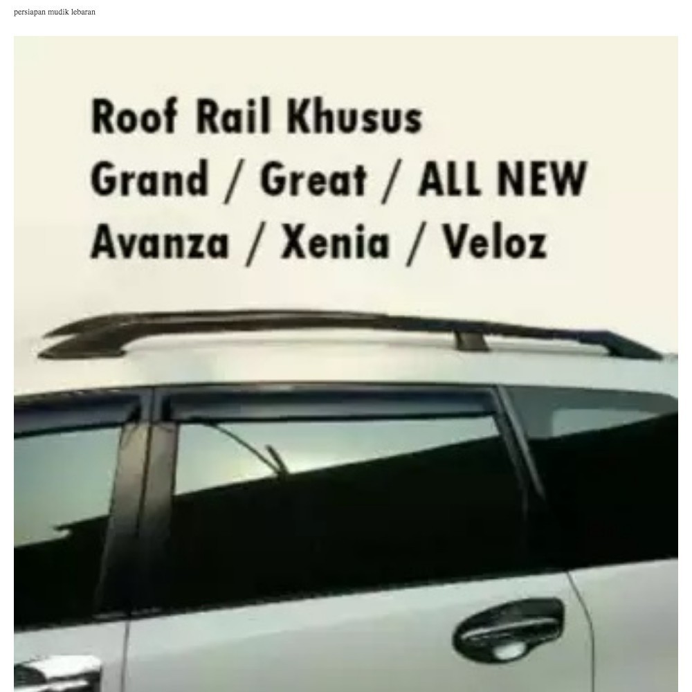 Roof Rail Kaki Rack Besi Universal Aksesoris Mobil
