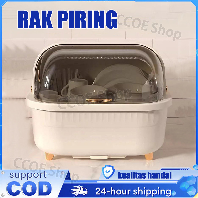 Mmultifungsi Rak Piring Plastik  Tahan PanasTempat Alat Makan Rak Pengering Mangkok Sendok