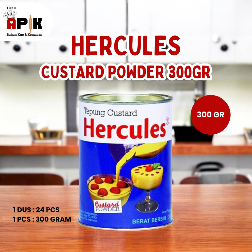 

Hercules Custard Powder 300gr / Vla / Dessert Saus Custard