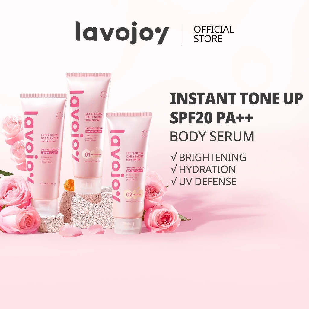 Happy Skin Mart - LVJ lavojoy Let It Glow Daily Shine Body Serum Instant Tone Up SPF 20 PA++ | Body 