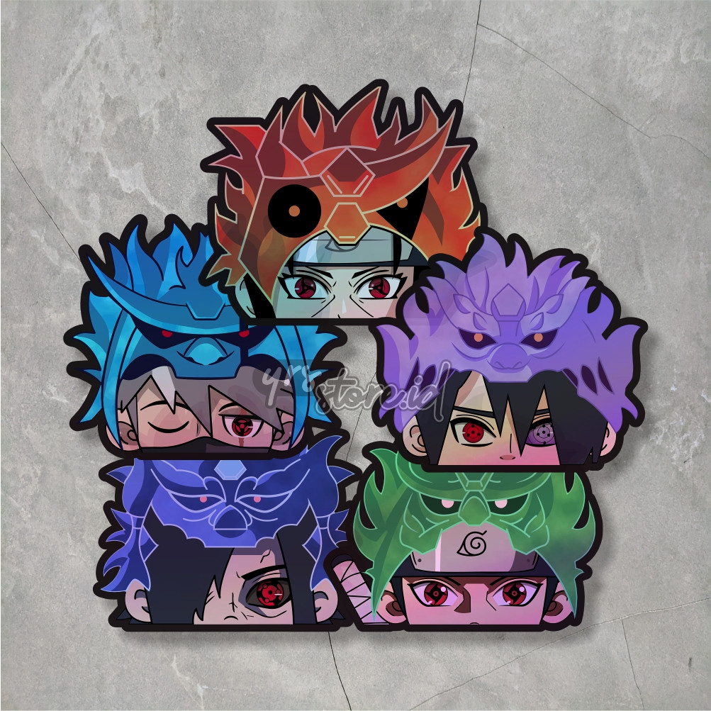 

Sticker Anime Hologram Susano Hat Peeker ukuran 5,6 X 6,3 cm