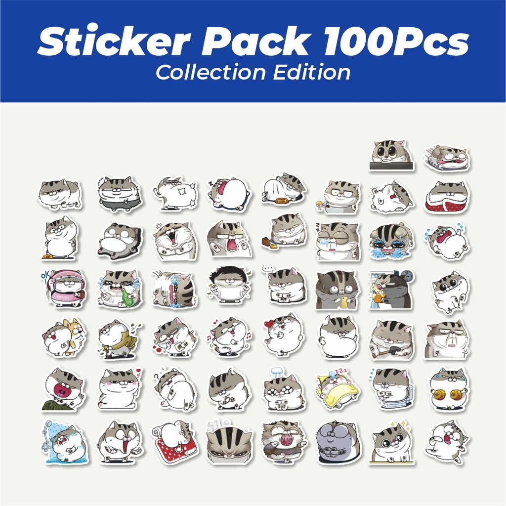 

Hot Stiker Kawaii Kittens Cats Pets [Anak Kucing Peliharan Lucu] Lucu Anti Air Stikers Berperekat Waterproof Sticker Decal Buat Motor Helm Buku Journal Koper Casing HP Laptop Botol Minum