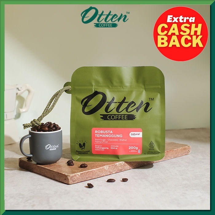 

COD Kopi Robusta Temanggung 200g - Biji / Bubuk Kopi Otten Coffee