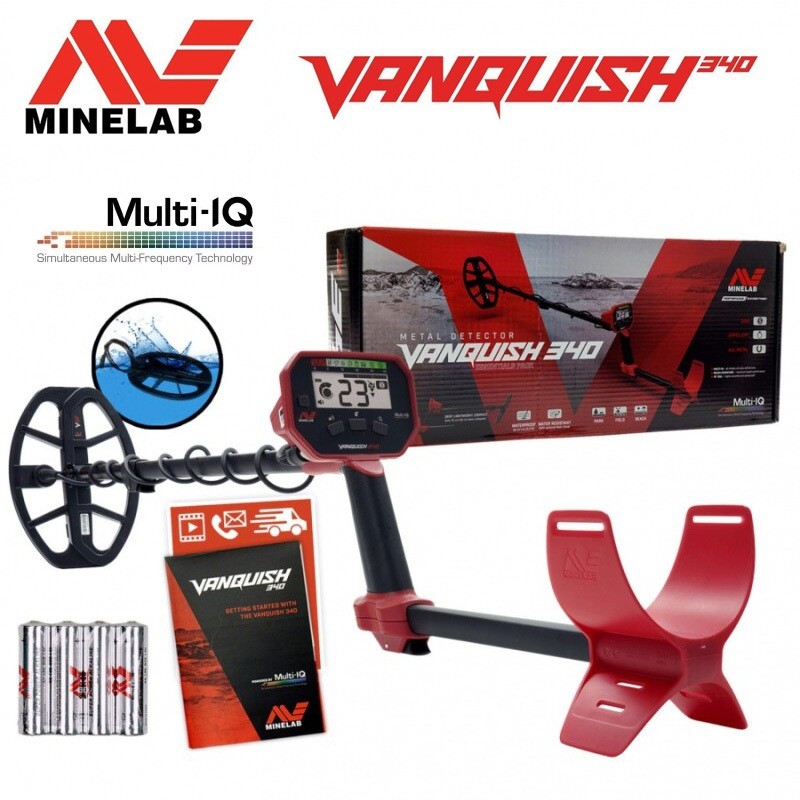 Minelab Vanquish 340 Metal Detector dan Waterproof Coil ALAT DETEKTOR PENCARI EMAS LOGAM