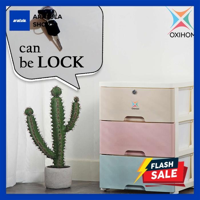 

Oxihom Lemari Plastik Lemari Pakaian Laci Plastik Kabinet Storage Cabinet Plastic Furniture - S3803AL