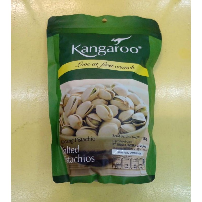 

KANGAROO Salted Pistachios / Kacang Pistachio 250gr [8888095790103]