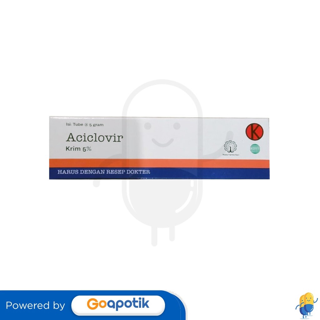 Aciclovir Mulia 5% Cream 5 Gram Tube