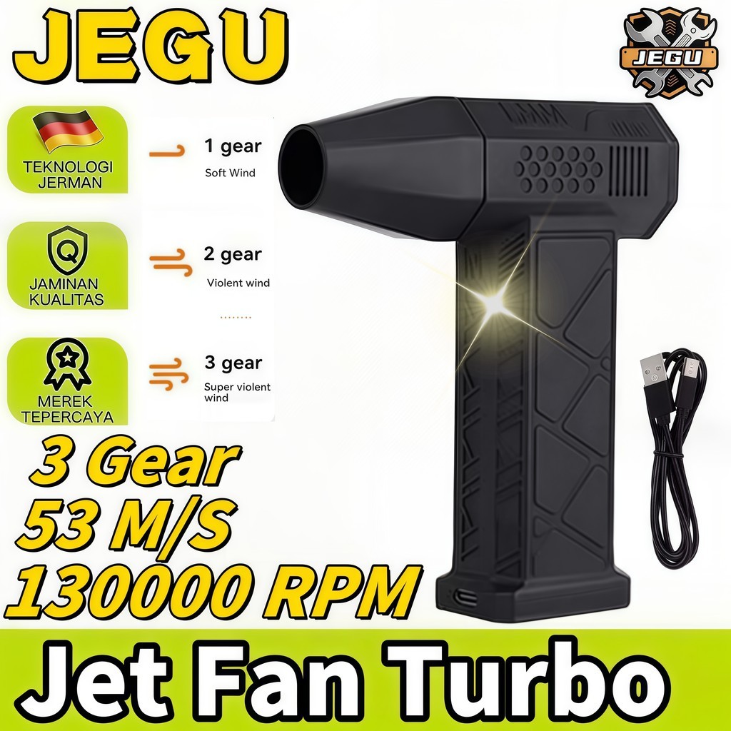 Jet Fan Turbo/Mini Turbo Jet Fan Turbo Violent Fan 3 Gear Adjustable 130000RPM Wind Speed 53m/s Car 