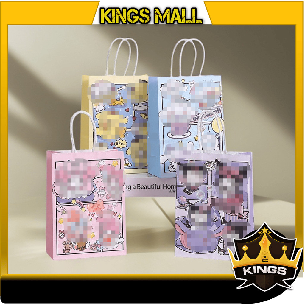 

Kings - 6661 Paper Bag / Tas Souvenir Ulang Tahun / Paper Bag Karakter Lucu Tas Kado Lucu / / Goodie Bag Kartun / Kantong Kertas