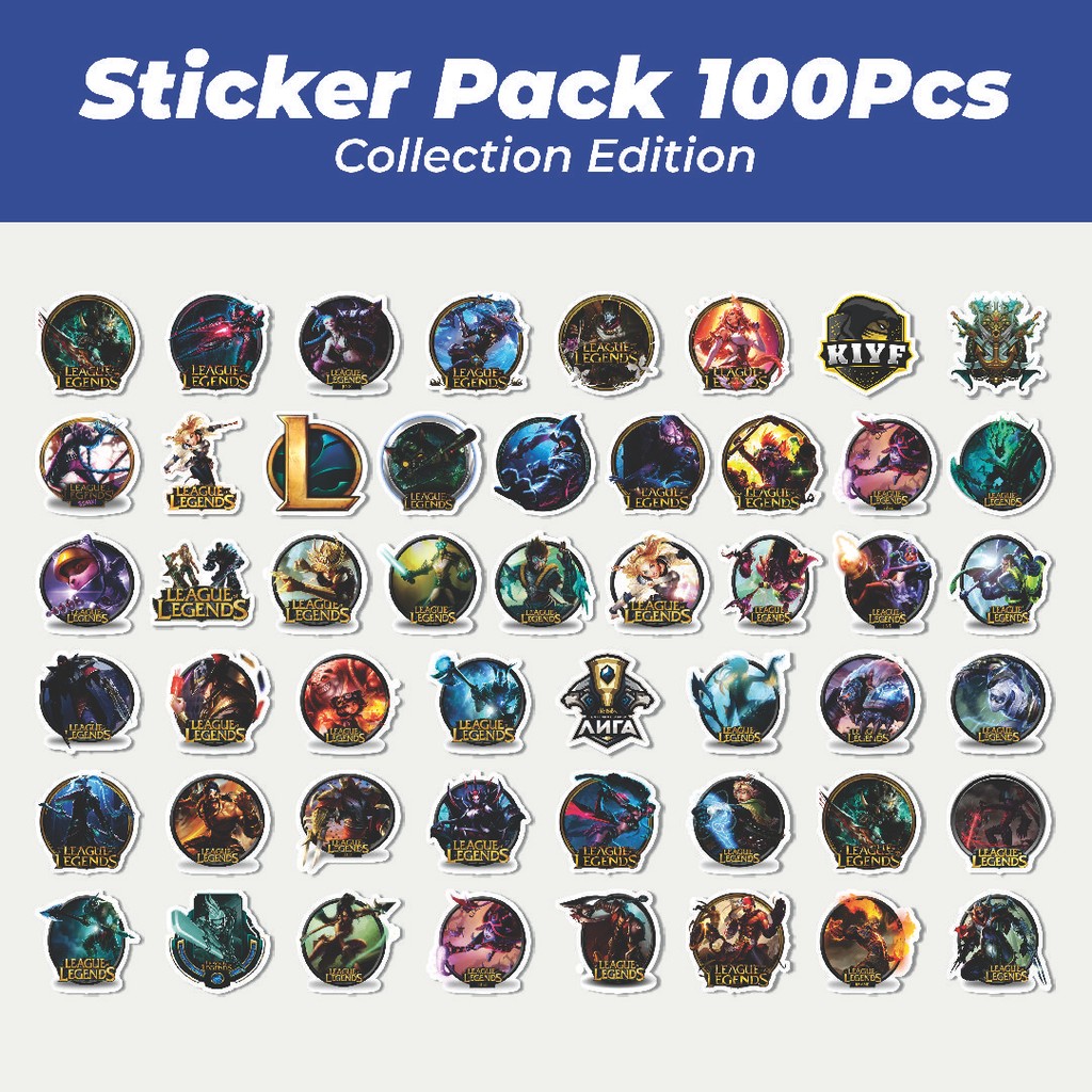 

Hot Stiker League Of Legends Badge 1 Lucu Anti Air Stikers Berperekat Waterproof Sticker Decal Buat Motor Helm Buku Journal Koper Casing HP Laptop Botol Minum
