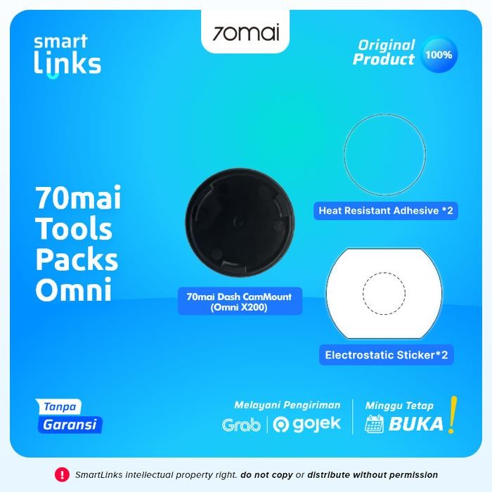 70mai DashCam Tool Packs A800S-1/A500S-1/1S/M300 70mai Static Sticker - For Omni
