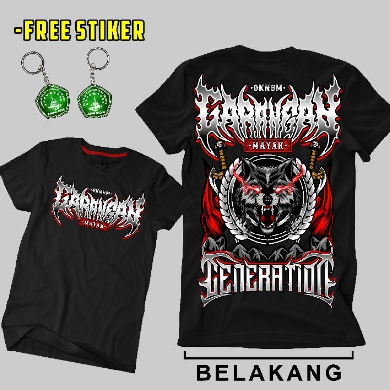Kaos Garangan Mayak Pencak Silat Pagar Nusa Desain Terbaru Distro Katun