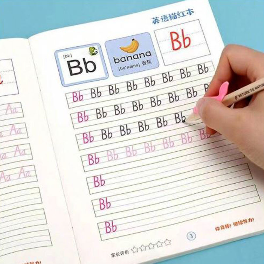 

Hot SaleEnglish Excercise Book，Writing Learning English，For Kid Children kindergarten Exercises Calligraphy Practice Book libros