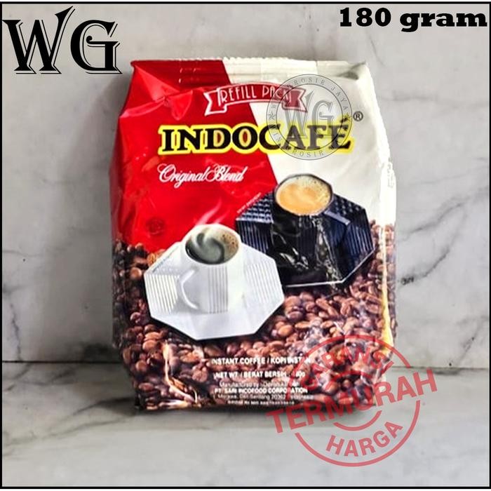 

Hot Produk INDOCAFE Original Blend Refill pack 180 gram Instant Coffee Terbaik dan Terlaris
