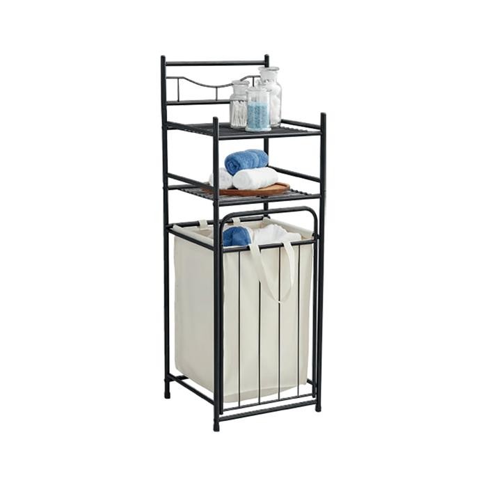 INFORMA BRODY RAK KAMAR MANDI 2 TINGKAT DENGAN KERANJANG LAUNDRY