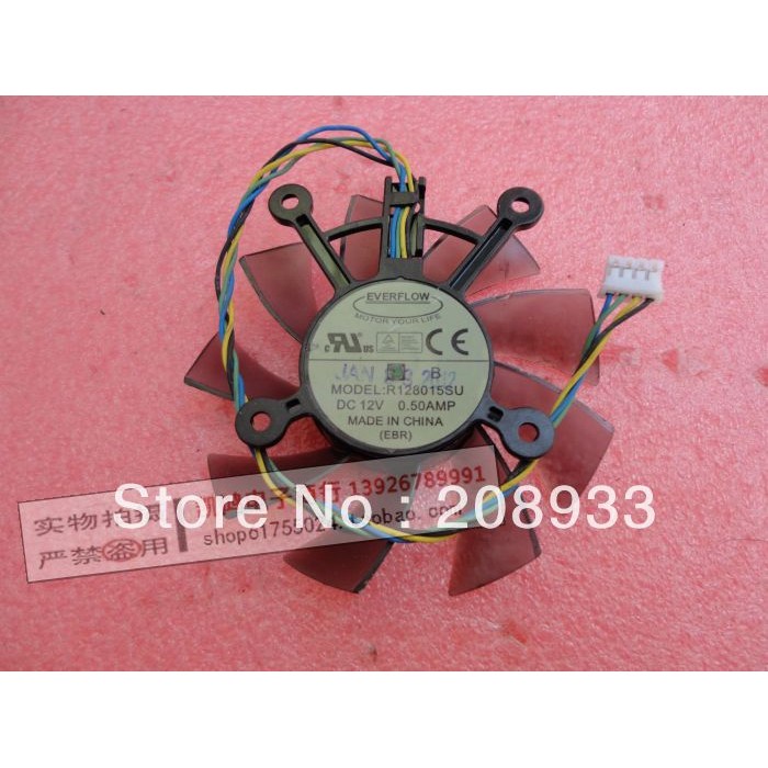 For fan R128015SU of FOR EAH5830 6670 8600 9800g 9600 GTS450 260 cooling fan