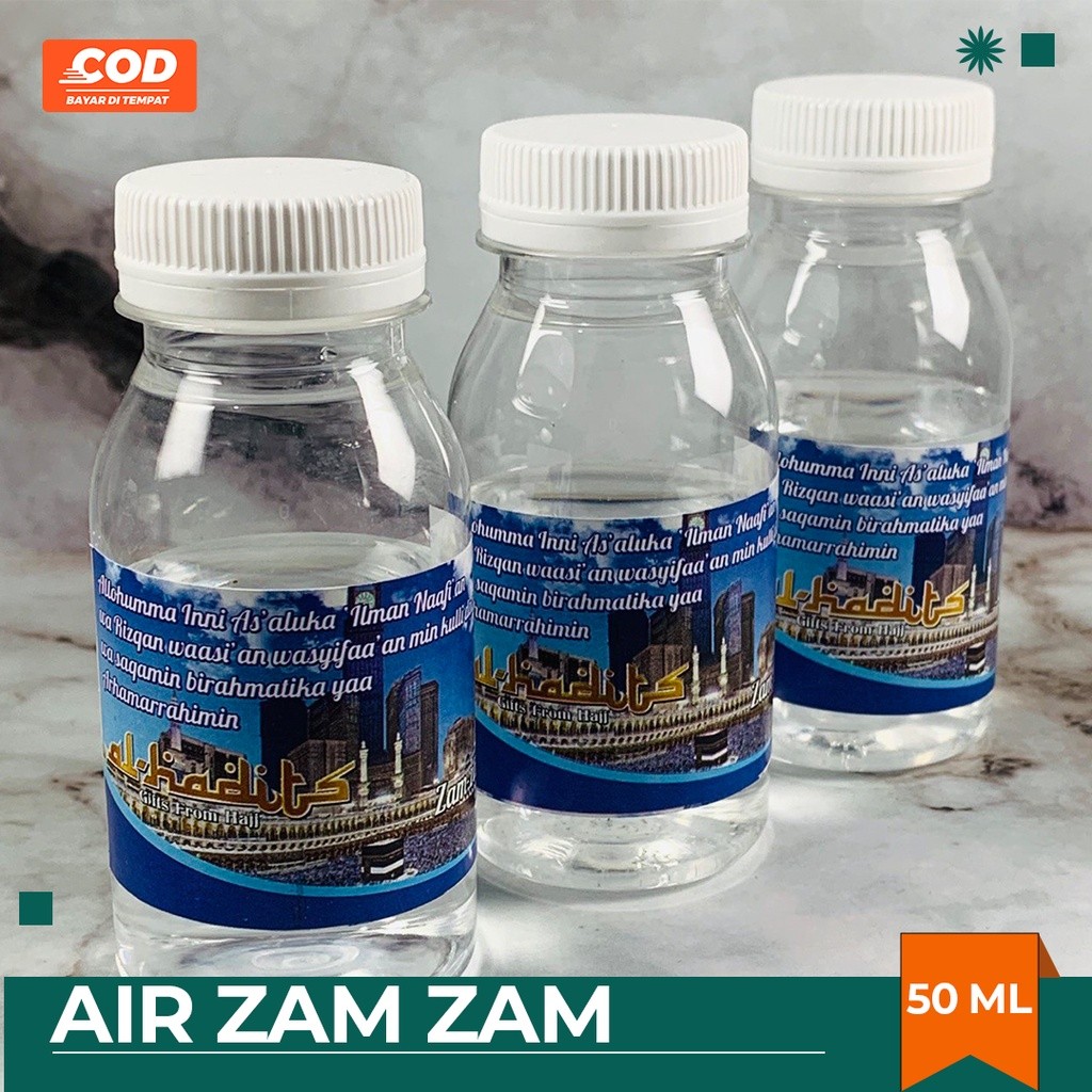 

BOTOL ISI AIR ZAMZAM 80ML ISI 50ML 1PCS ORIGINAL / BOTOL ZAMZAM SOUVENIR OLEH OLEH HAJI DAN UMROH PRAKTIS