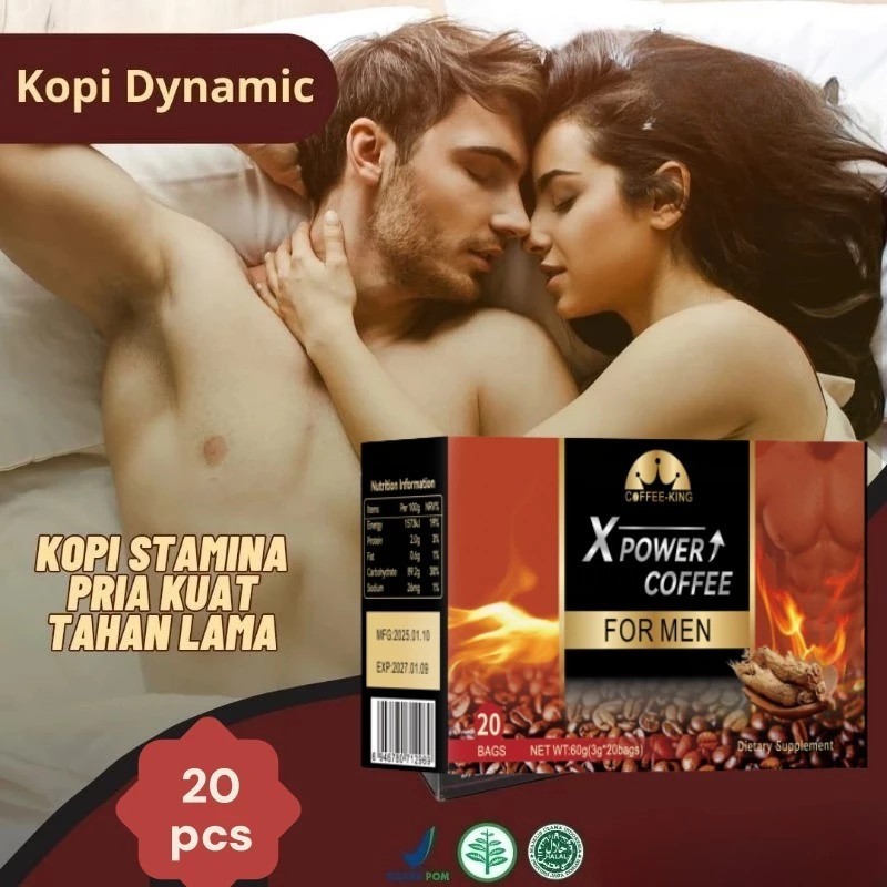 

20bags/box X Power Coffee Men's Energy Coffee Kopi Hitam Asli Extra GINSENG Instant Black Coffee Energy Coffee Meningkatkan daya
