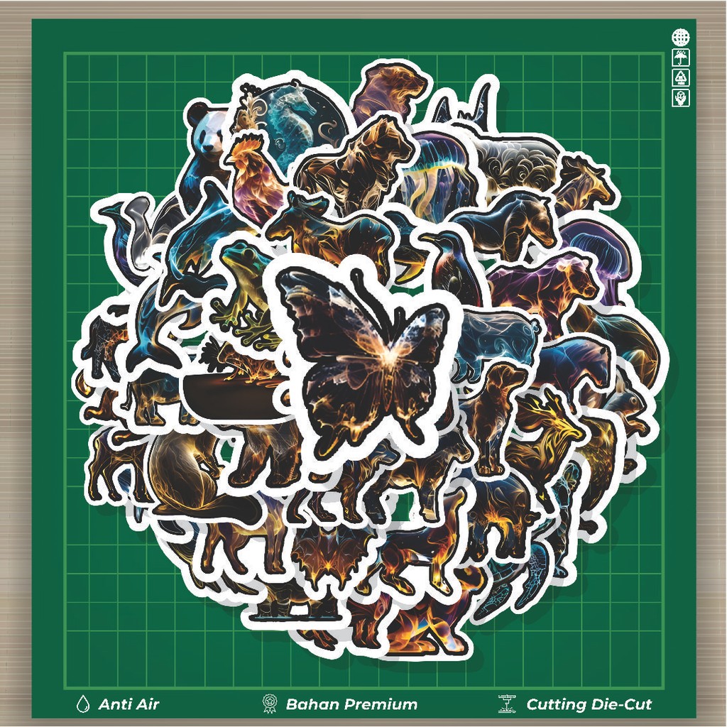 

HOT 50 PCS STIKER Stiker Animal Abstract Series Stiker Fashion Cars Decal Dingin Kartu Album Custom Vinyl Anti Air- Sticker Aesthetic Buku Journal Koper Casing HP Tablet Laptop Helm Motor Botol Minum