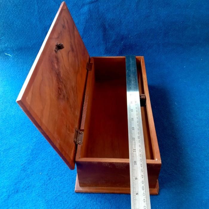 Kotak Penyimpanan Perhiasan Dan Benda keris Kayu Jati Polos xc