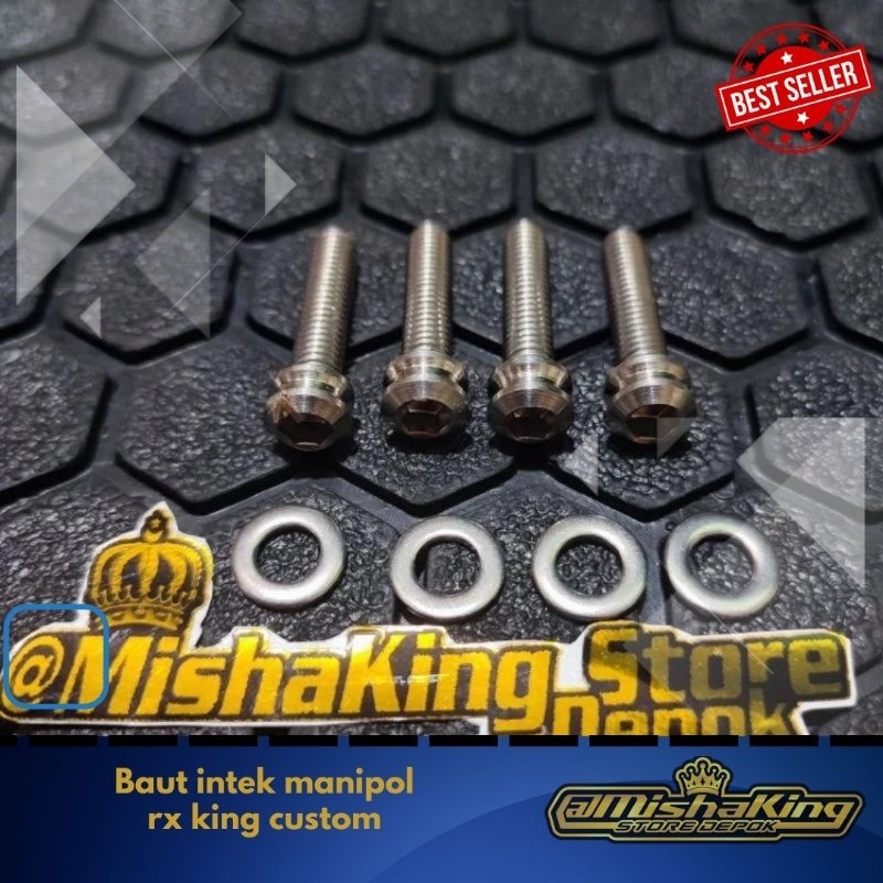 Baut intek manipol probolt stanlis rx king 4 pcs model lama