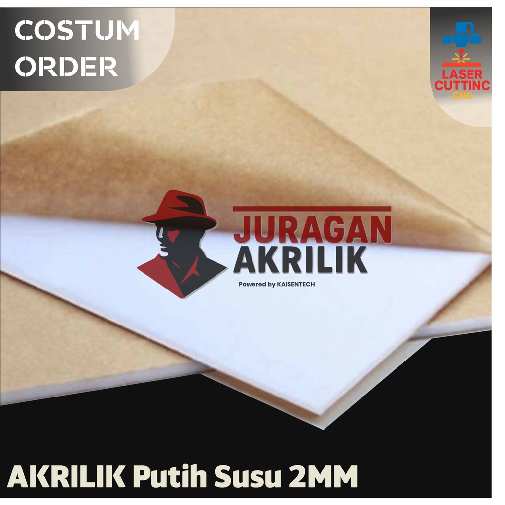 

Akrilik Putih Susu 2mm Rp35 / cm persegi