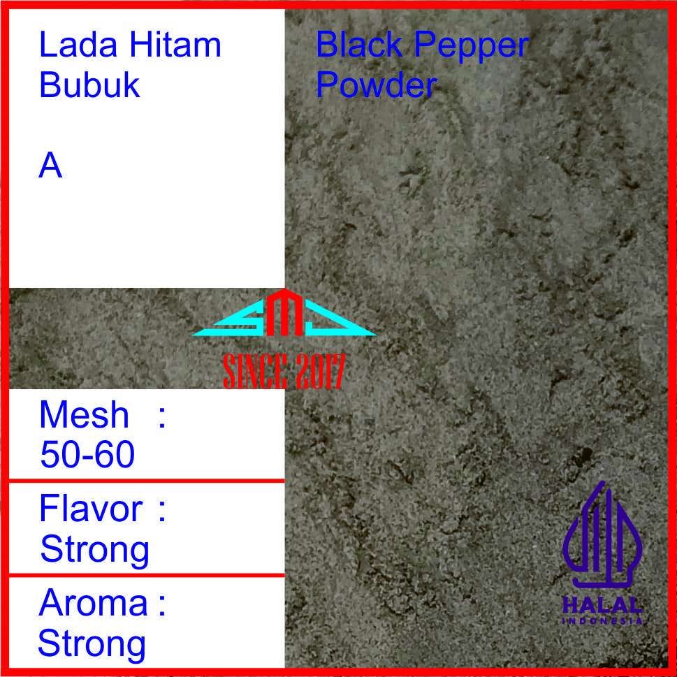 

Lada Hitam Bubuk Murni 1 kg / Pure Black Pepper Powder 1000 gram / Rempah / Bumbu Masak / Spices