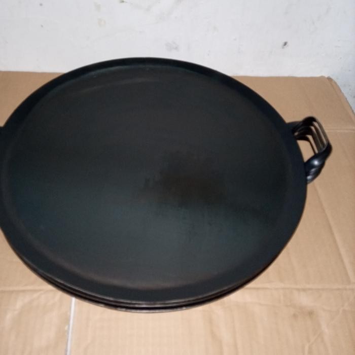 loyang martabak telor/wajan martabak telor/wajan roti/wajan besi baja/ - Hitam