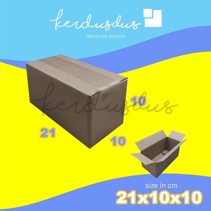 

21x10x10 cm kardus box karton kotak packing packaging POLOS SHEET
