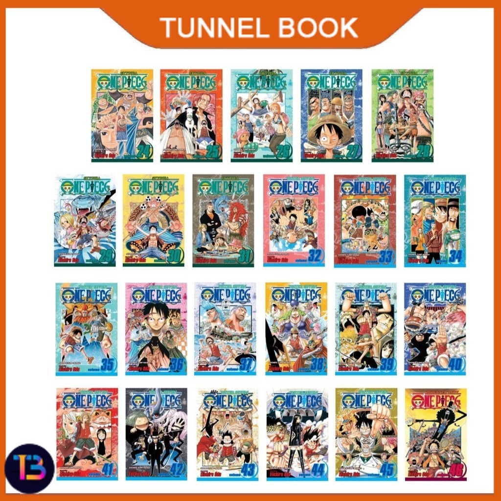 One Piece manga, Vol.1-100 (English Version) - TunnelBook