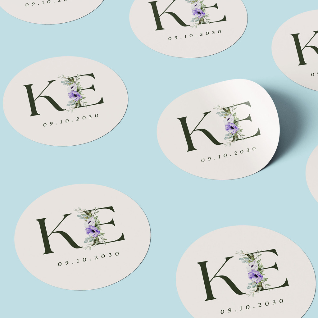 

[ISI SD 125pcs] Sticker Souvenir Bulat Stiker Wedding Pernikahan Lingkaran WB35