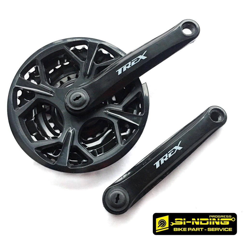 Gear Sepeda Crank MTB 3 Speed Trex 24 34 42T BB Kotak Arm 170