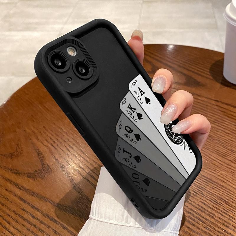 Case Hp For Oppo Reno5 4G 5G Reno3 Reno4 F Reno4 Lite Reno5 F K Z Reno6 Soft Silicone Simple Poker C