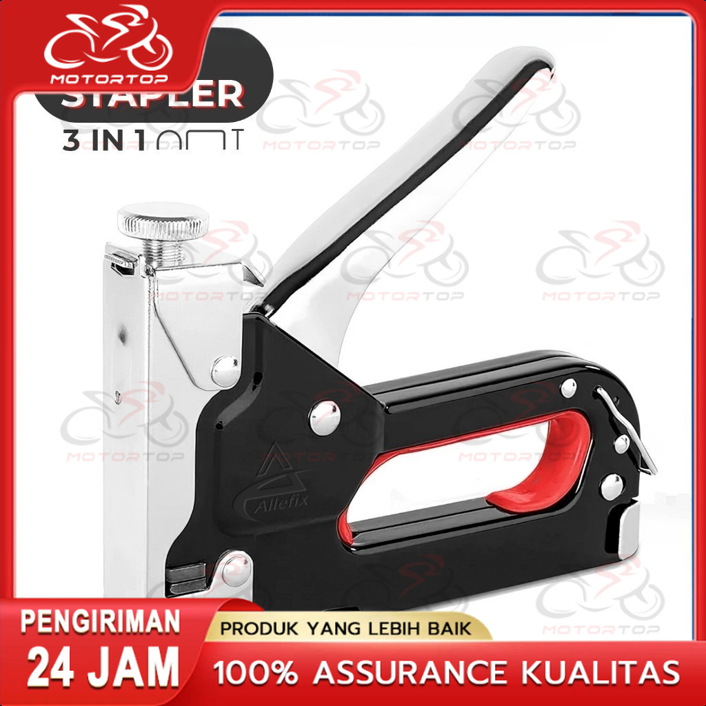 

4in1 Staples Stapler Staple Gun Paku 3 In 1 Pistol Kuku DIY Konstruksi Furnitur Konstruksi Pelapis Pelapis Pintu Tipe U Gratis 600 / T -Tipe Stapler Pistol Pertukangan Rumah Alat Alat Stapler Pertukangan