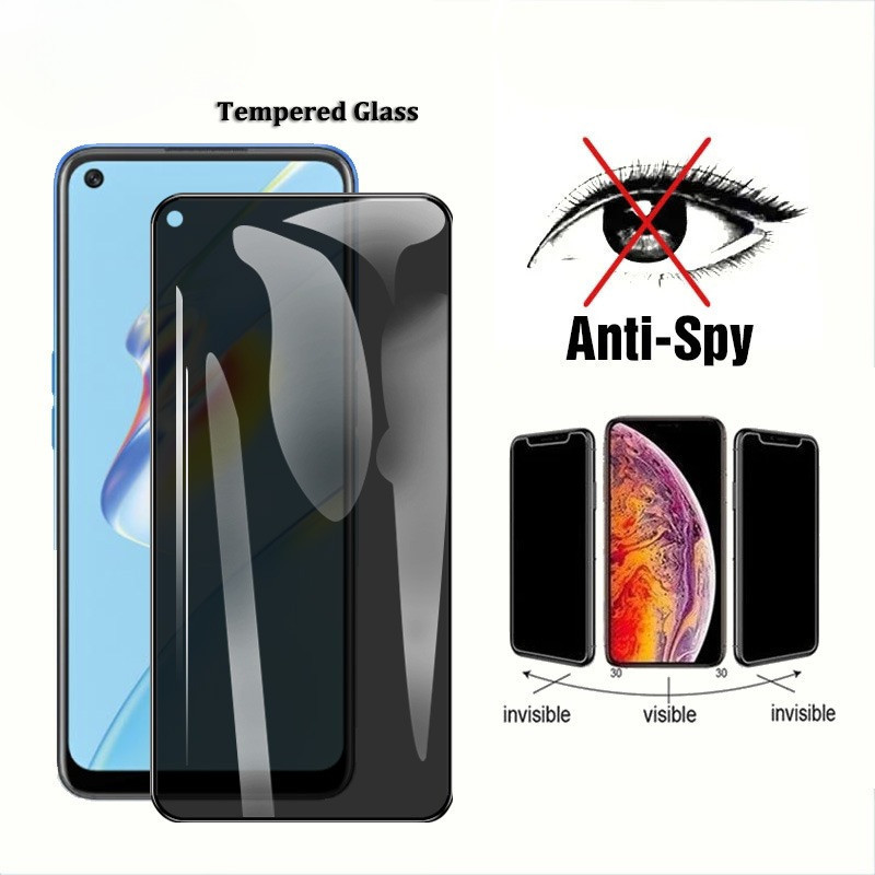 ANTI SPY FOR ZENFONE 9 / 10 TEMPERED GLASS ANTI SPY PRIVACY SCREEN PROTECTOR 9H FULL COVER