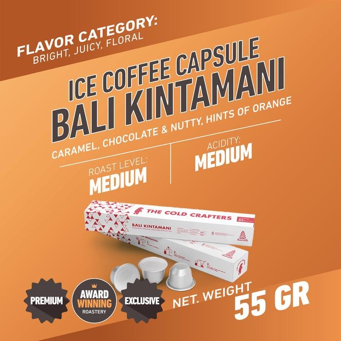 

Iced Coffee Capsule / Kapsul Kopi -Bali Kintamani Nespresso Compatible