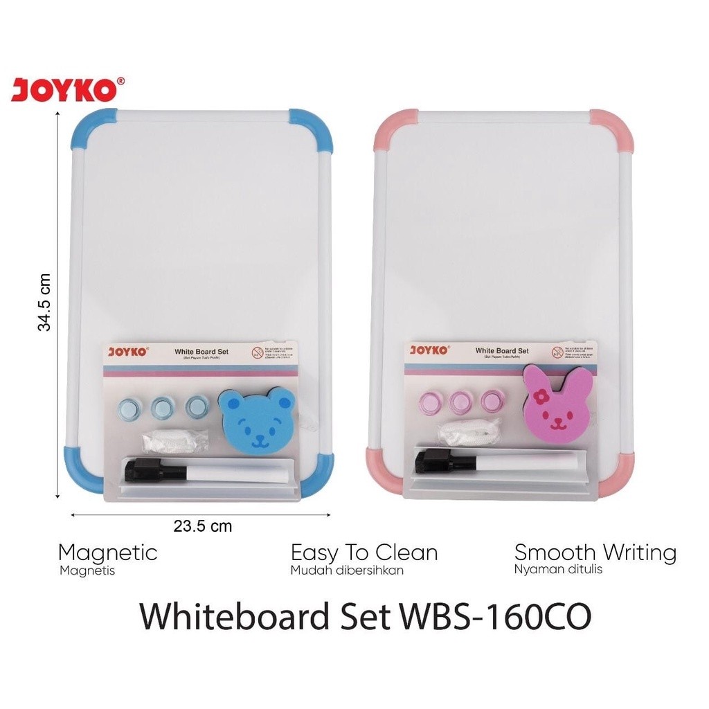 

Papan Tulis Putih Set Whiteboard Set Joyko Wbs-160Co