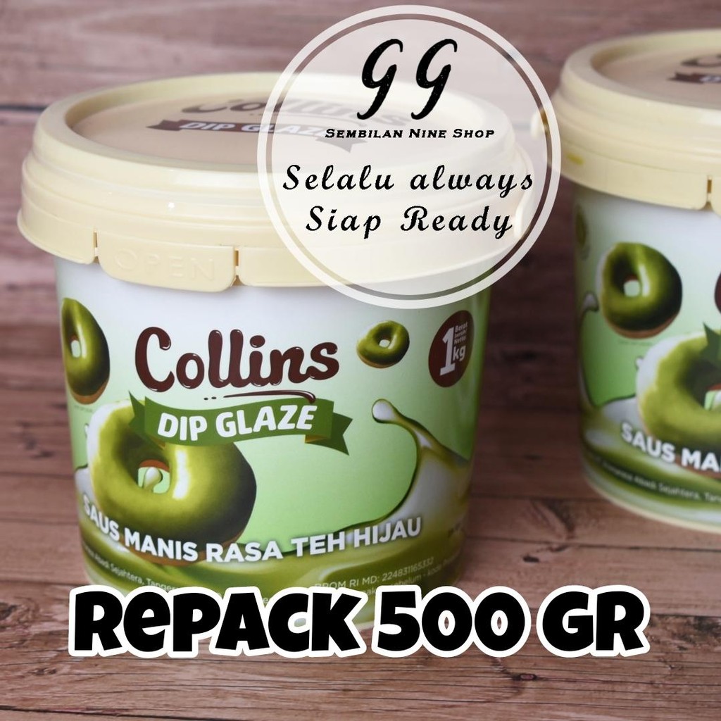 

COLLINS 500 Gram GREEN TEA Dip GLAZE MATCHA Glazing