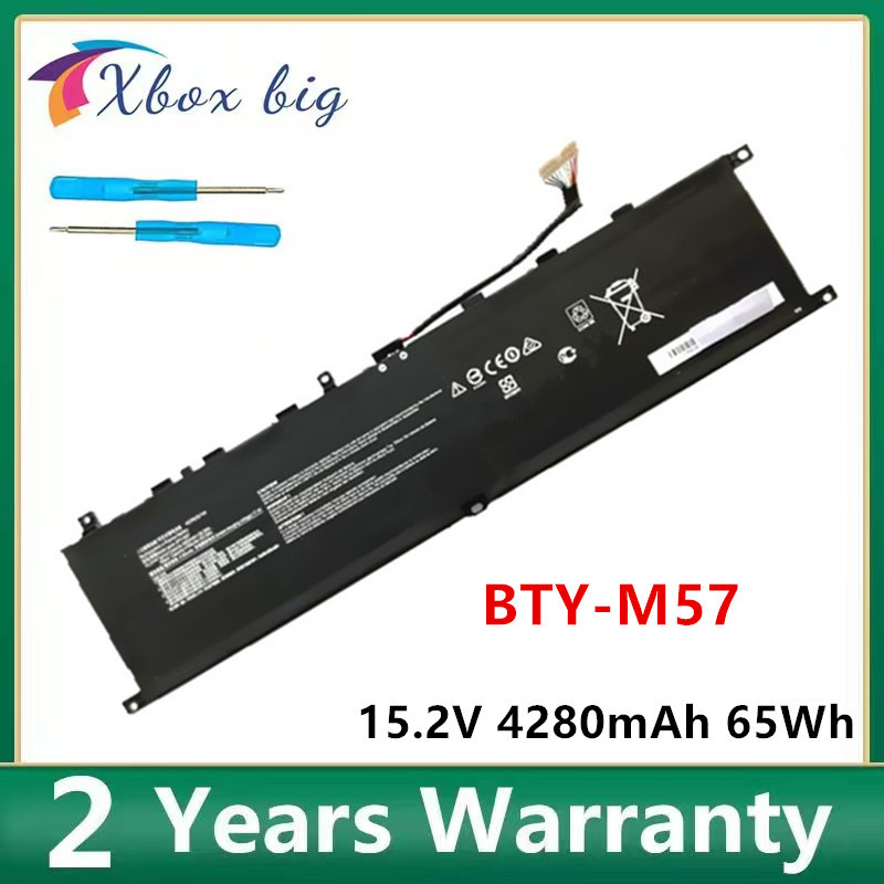 

BTY-M57 15.2V 4280mAh 65Wh Laptop battery For MSI GP66 GP76 MS-17K3 Leopard 10UG Series Notebook