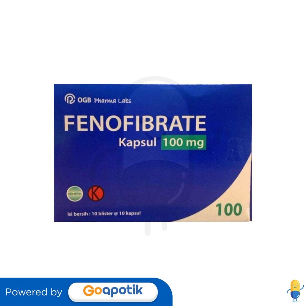 Fenofibrate Pharma Lab 100 Mg Box 100 Kapsul