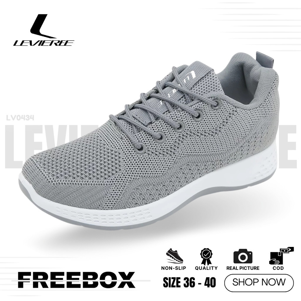 LVR FREE BOX LV0434 Sepatu Sneakers Wanita Sport Shoes Bertali