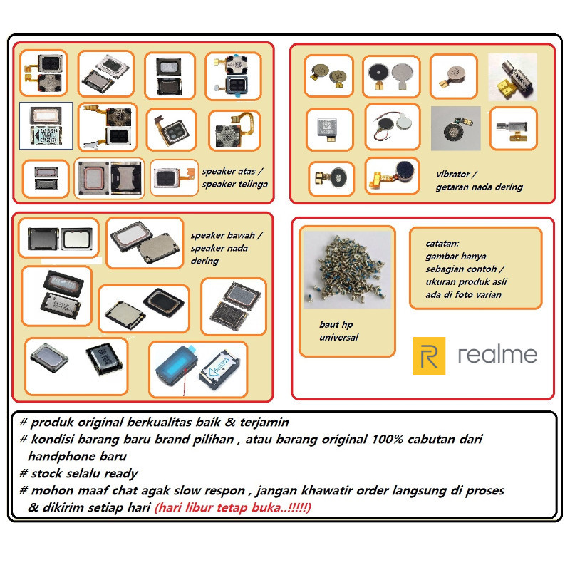 speaker realme x50 - X50 PRO - X50M - X50 PRO PLAYER
