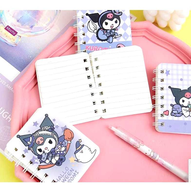 

[FM] - Note Book Ring Motif Sanrio Buku Memo Kecil A7 Spiral isi 50 Lembar Notebook Mini