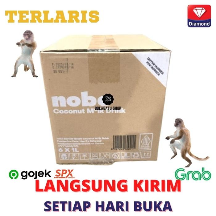

NOBO UHT Coconut Milk 1 L Liter 1 dus 6 x 1 L Susu Kelapa Barista Guide Cafe Kopi Coffee Shop Creamy Viral Enak - 1L 1 pack
