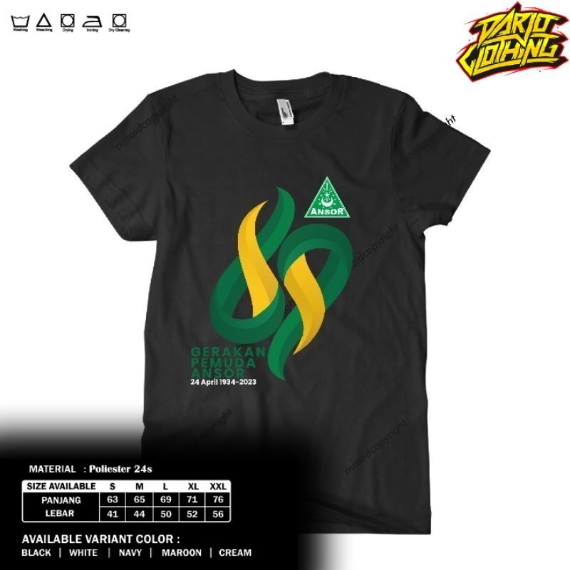 DarjoClothing Combed - KAOS HARLAH ANSOR | KAOS ANSOR | KAOS 1934
