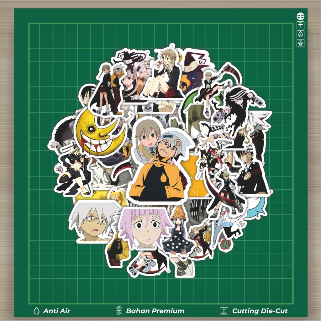 

HOT 50 PCS STIKER Stiker Anime Series Soul Eater Character Mix 2 Stiker Fashion Cars Decal Dingin Kartu Album Custom Vinyl Anti Air- Sticker Aesthetic Buku Journal Koper Casing HP Tablet Laptop Helm Motor Botol Minum