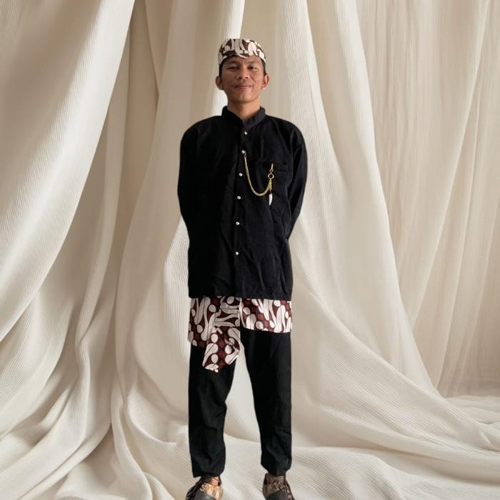 Baju Adat Basofi baju adat Jawa Cak & Ning baju adat Jawa timur Beskap baju karnaval - Komplit, Anak